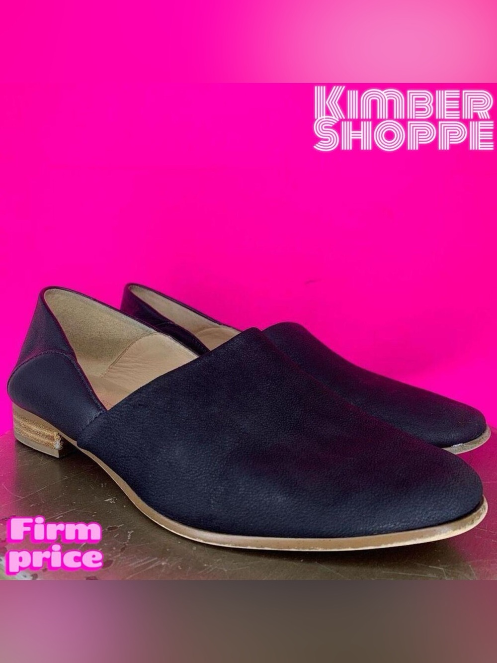 Clarks Pure Tone Black Leather Slip-On Loafers US 7.5 UK 5 EU 38